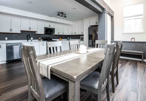 Make mealtime memories together at the dining table, seating 8