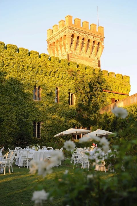 Outdoor banquet area