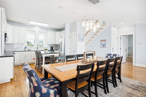 Spacious dining area.