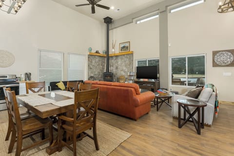 TV, DVD player, books