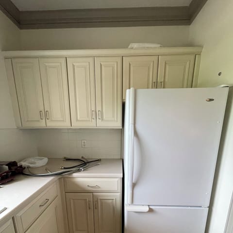 Fridge, microwave, paper towels