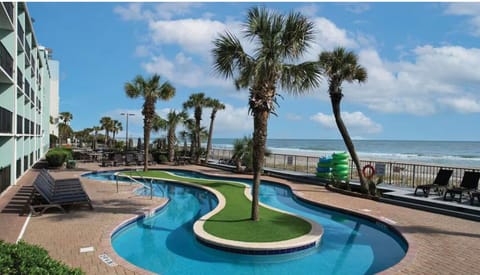 Oceanfront lazy river retreat