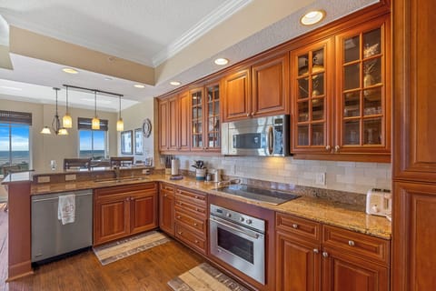Fully equipped kitchen with everything you need.