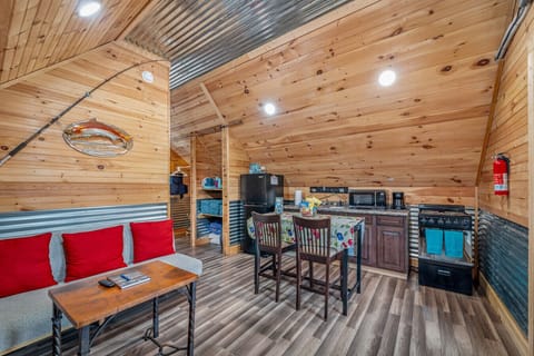 Cozy and inviting—an open space to cook, dine, and relax after a day of adventure!