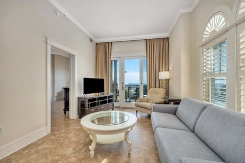 Sea Gate #308 - Open Living Room with Private Balcony Access
