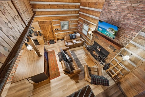 View of the Main Floor Living Area from the Loft