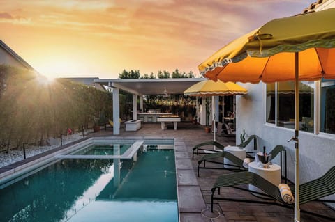 Patio at sunset