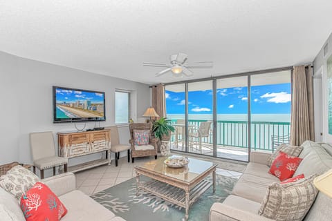 Take in the ocean as you relax in the living room or take in the ocean breeze from the large balcony