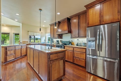 Large, family-friendly kitchen island
