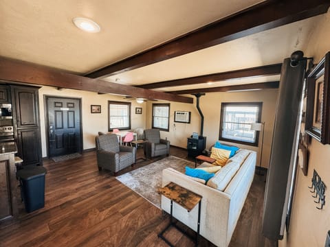 Cozy living room with updated mini-split heat and air.