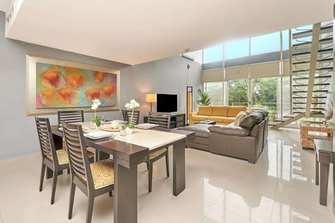 Dine al fresco with stunning garden views.