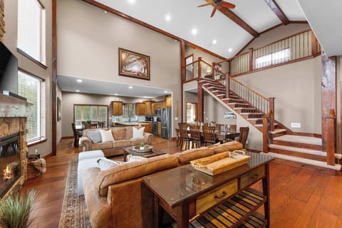 The living room greets you as you walk in!