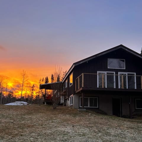 Enjoy spectacular sunsets from our hill-top cabin!