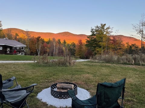 "Golden hour" as seen from the firepit.