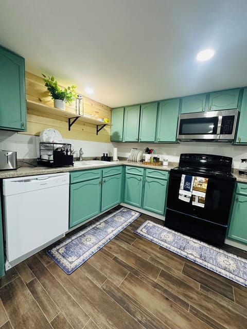 A huge family kitchen