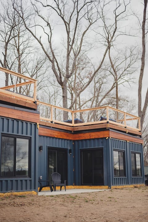A one of a kind vacation rental featuring 10 brand new shipping containers!