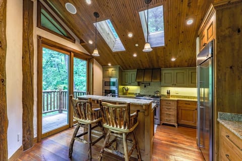 Kitchen island with extra seating