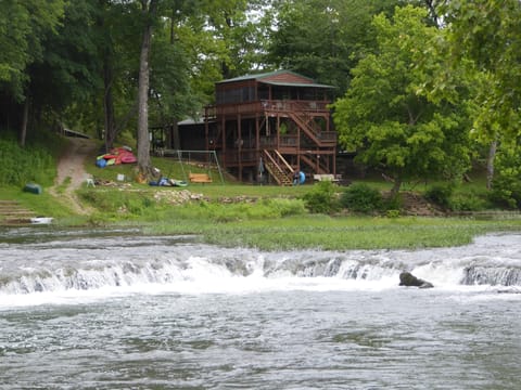 Your cabin is situated just upstream of Miramichee Falls. 