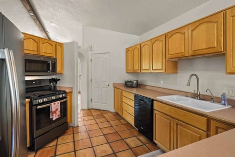 Find everything you need in this well-equipped kitchen.