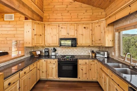 Fully equipped kitchen for culinary adventures.