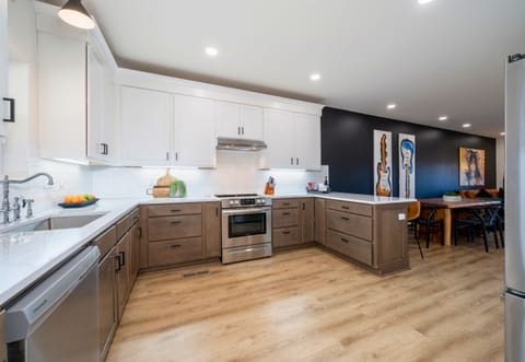 Enter the Townhouse from Covered Parking into the Main Level Kitchen