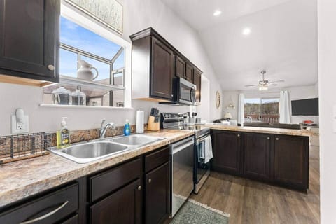 Gorgeous custom finishes in kitchen.