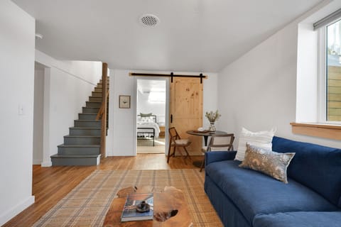 Cozy living space with TV