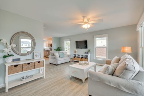 Kure Beach Vacation Rental | 3BR | 2.5BA | Steps to Enter | 1,360 Sq Ft