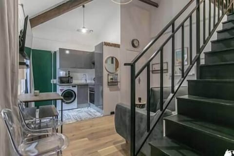 Salon avec chambre mezzanine (3)