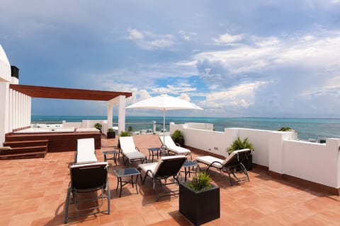 Enjoy stunning ocean views from the rooftop terrace.