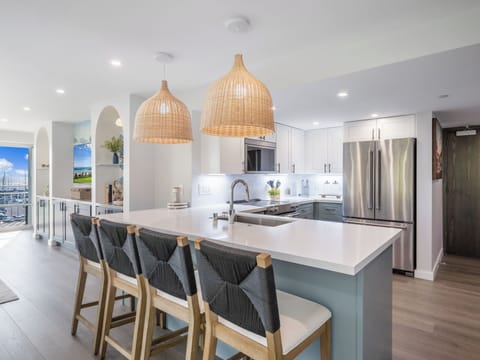 Kitchen with Microwave Oven Stove Refrierator and Dishwasher