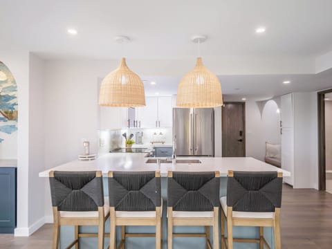 Kitchen with Microwave Oven Stove Refrierator and Dishwasher