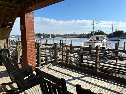 Back deck looking over river