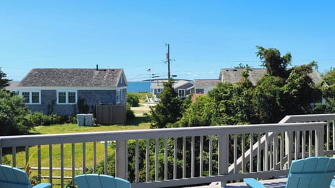 Upper deck has views of Wellfleet Harbor