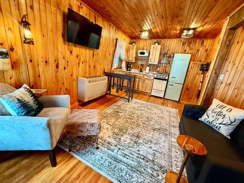 View into the living room/kitchen space.