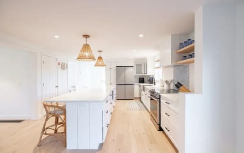 Open plan kitchen and living area