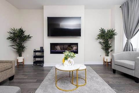 Living Room area with Fireplace
