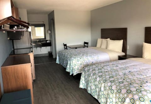 Refresh after adventures in a roomy, functional studio retreat.