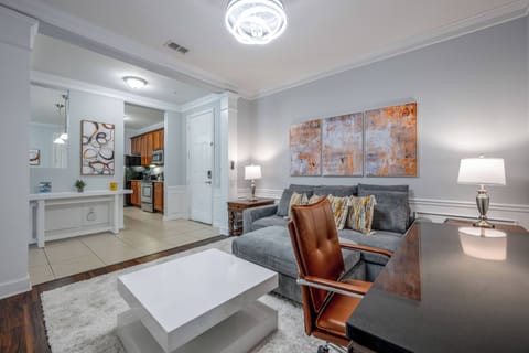 Second living area and dedicated workspace