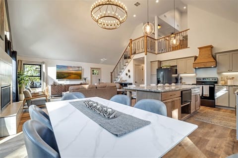 Open-concept for open conversations and exciting times with family! 