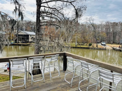 Second level deck & view of river