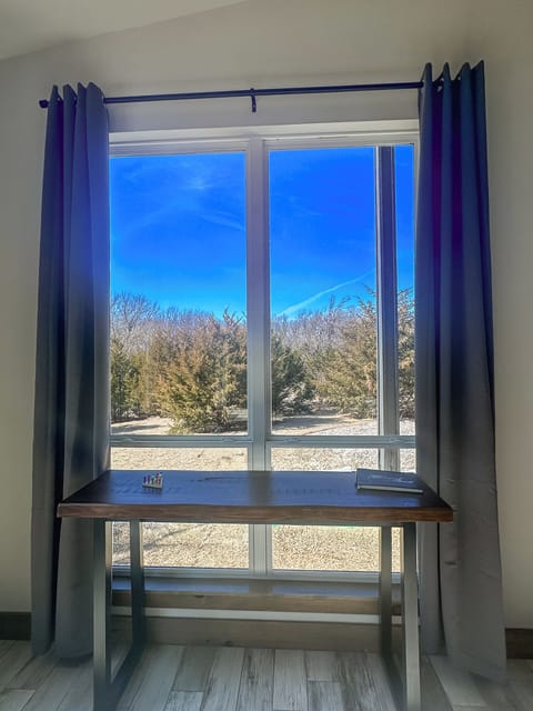 Lots of windows to enjoy wildlife and sunshine during your stay.