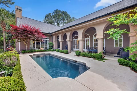 Relax poolside and take in the salty air.
