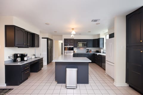 Our fully stocked kitchen