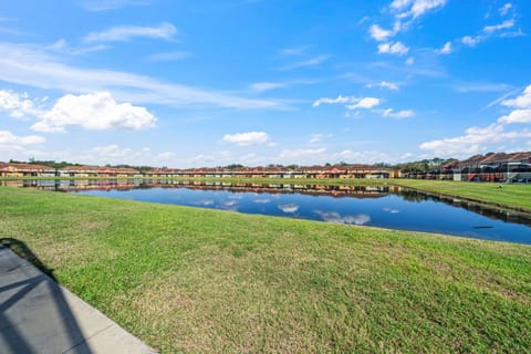Enjoy peaceful afternoons outside in a comfortable patio space surrounded by Florida sunshine.