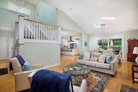 Tons of natural light in the family room