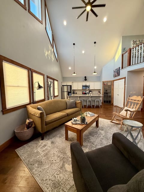 Envisage great room: kitchen and living room.