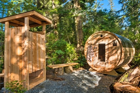 Outdoor shower exclusive to SS Guests!