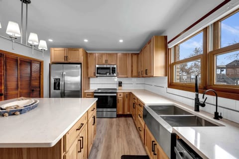Kitchen is stocked with cookware essentials
