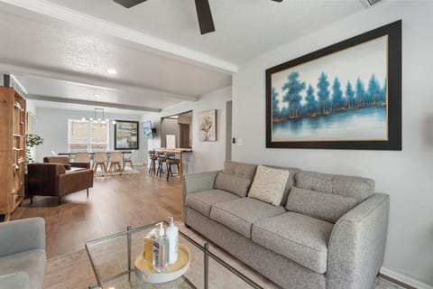 Experience the perfect blend of style and comfort in a living room that feels both modern and homey.